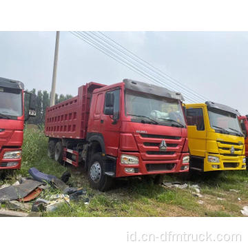 Sinotruk HOWO 336HP-375HP yang Diperbaharui Truk Tipper Bekas